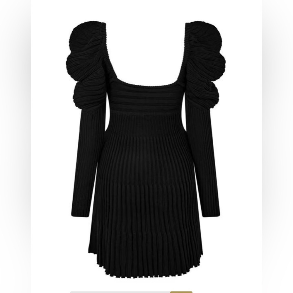 Cult Gaia ADELIE KNIT DRESS in Black sz XS 398$ - Picture 4 of 10